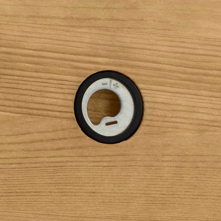 Wohnen Runder Flurspiegel mit Massivholzrahmen - Zavieca