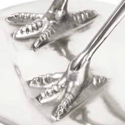 Runder Glas Beistelltisch mit Vogel Design Fuß - Lanaga^Wohnen Best