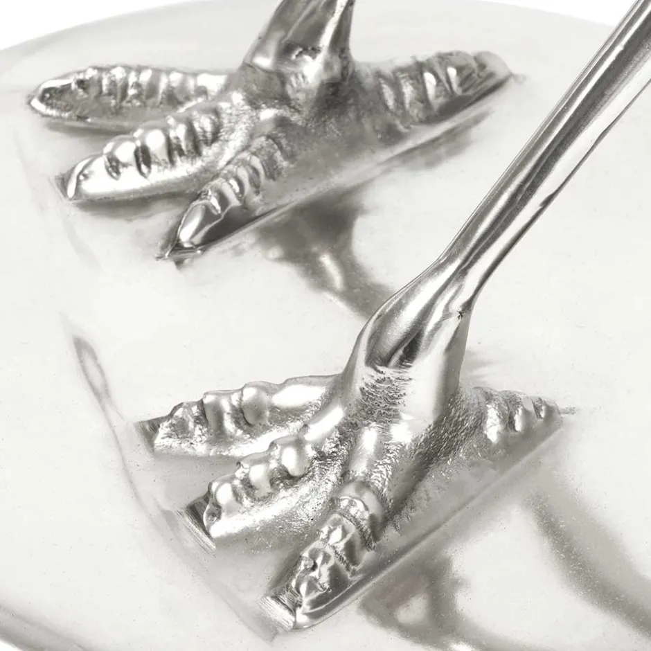 Runder Glas Beistelltisch mit Vogel Design Fuß - Lanaga^Wohnen Best