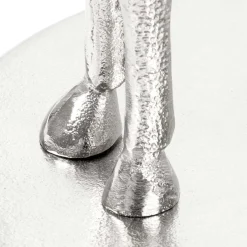 Runder Glas Beistelltisch mit Giraffe als Fuß - Fenya^Wohnen New