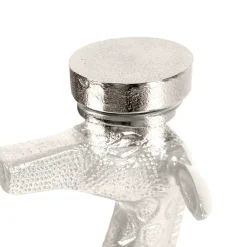 Runder Glas Beistelltisch mit Giraffe als Fuß - Fenya^Wohnen New