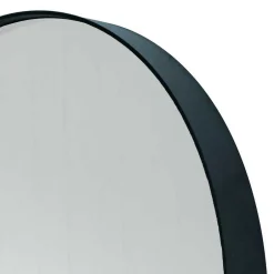 Runder Glasspiegel in Schwarz - Fulia^Wohnen Sale