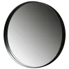 Wohnen Runder Hängespiegel in Schwarz 80x80x5 - Mion