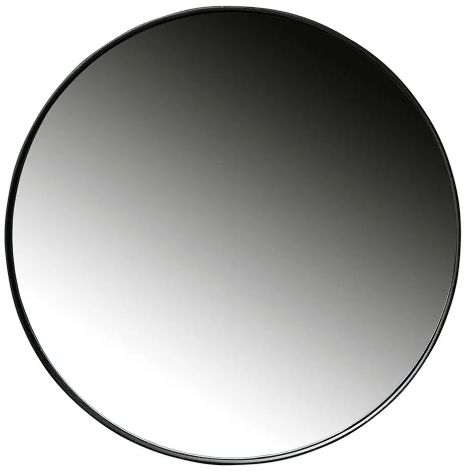 Wohnen Runder Hängespiegel in Schwarz 80x80x5 - Mion