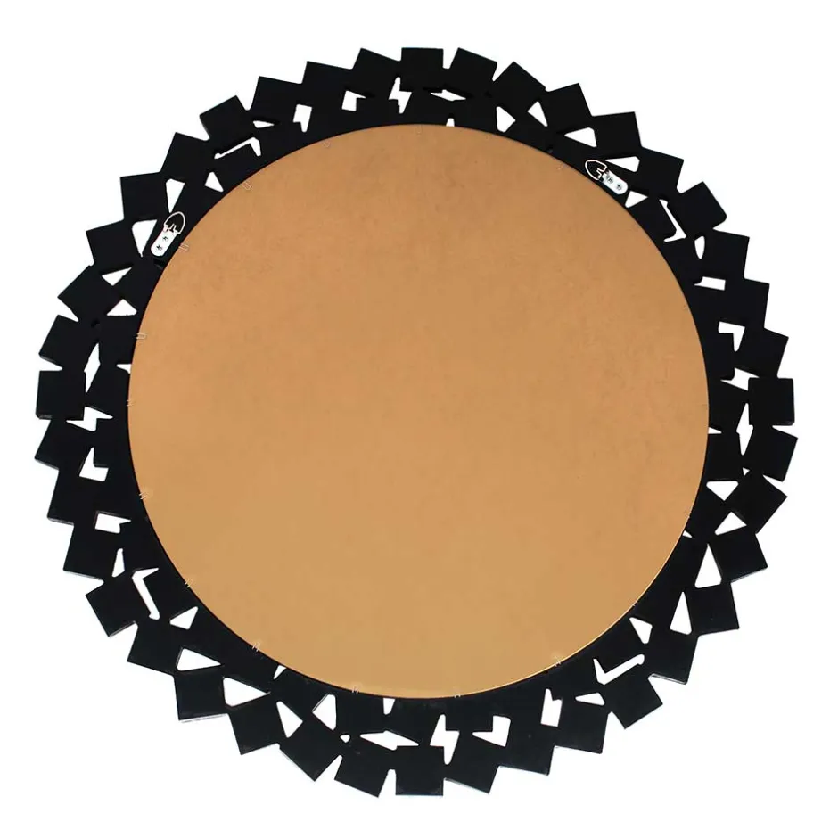 Runder Hängespiegel in Silber & Grau - Compadro^Wohnen Outlet