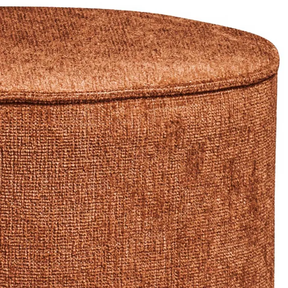 Wohnen Runder Hocker in Rostbraun - Shearme