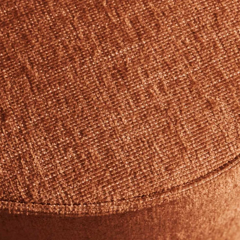 Wohnen Runder Hocker in Rostbraun - Shearme