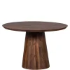 Runder Holztisch in Walnuss Braun - Vrenzo^Wohnen Discount