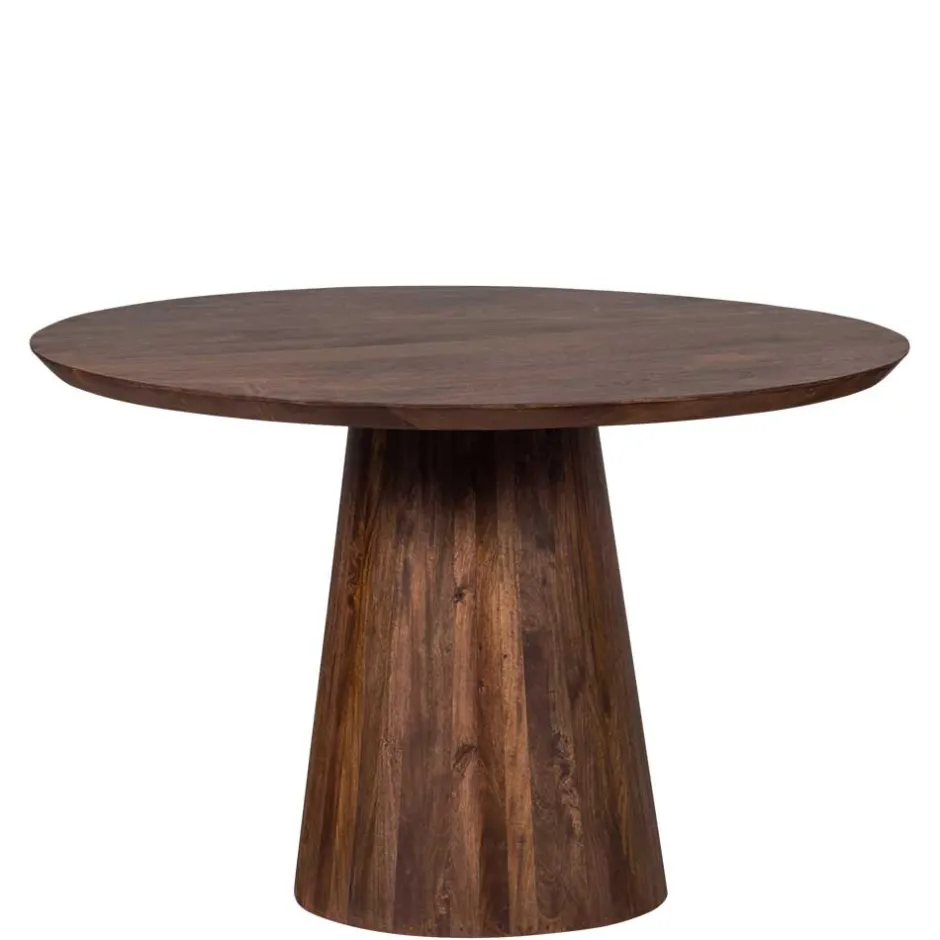 Runder Holztisch in Walnuss Braun - Vrenzo^Wohnen Discount