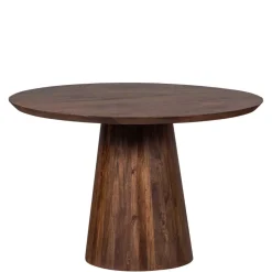 Runder Holztisch in Walnuss Braun - Vrenzo^Wohnen Discount