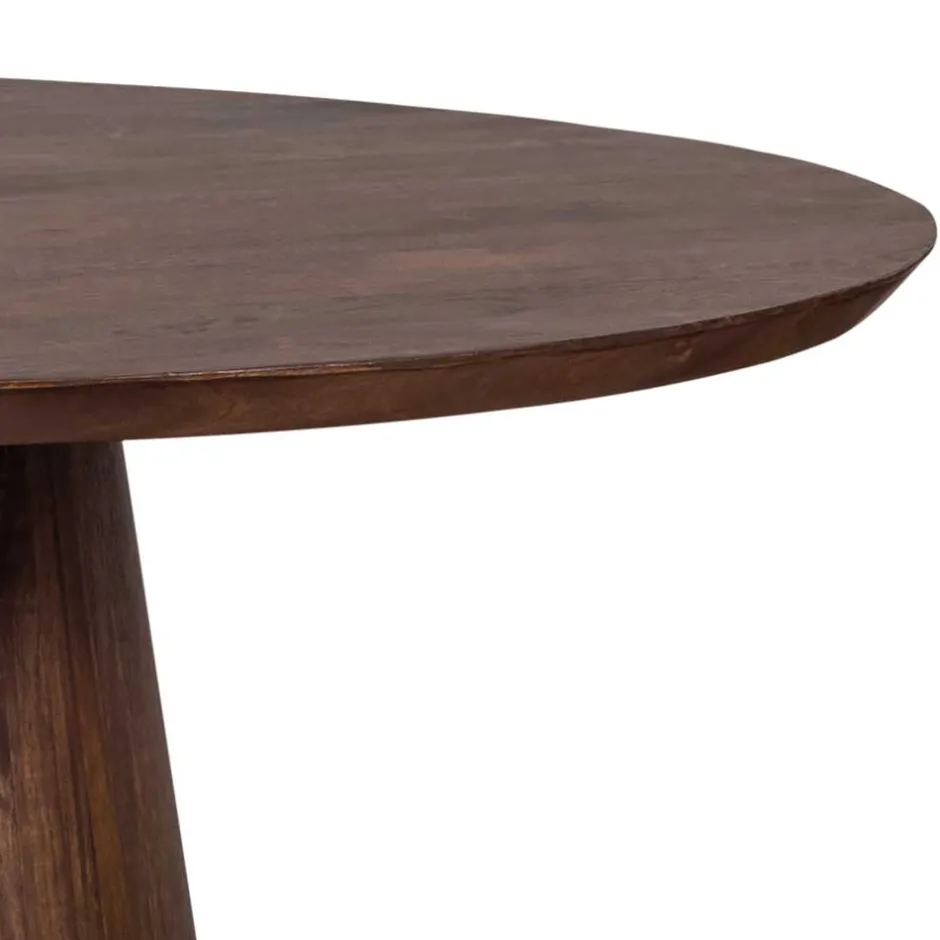 Runder Holztisch in Walnuss Braun - Vrenzo^Wohnen Discount