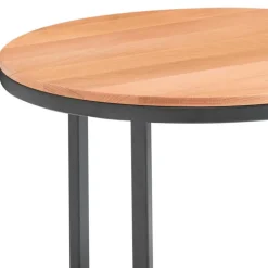 Runder Holztisch mit Metallgestell - Francis^Wohnen Best