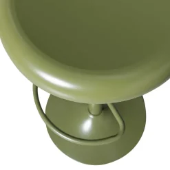Runder Metall-Barhocker in Grün - höhenverstellbar - Giolia^Wohnen Outlet