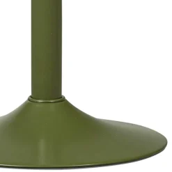 Runder Metall-Barhocker in Grün - höhenverstellbar - Giolia^Wohnen Outlet