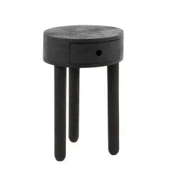 Wohnen Runder Nachttisch mit Dreifußgestell - Zeymon