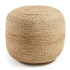 Runder Pouf Hocker aus Geflecht Jute - Ianovar^Wohnen Best