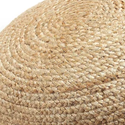 Runder Pouf Hocker aus Geflecht Jute - Ianovar^Wohnen Best