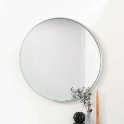 Wohnen Runder Retro Spiegel in Taupe - Sumatria