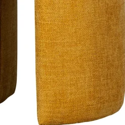 Runder Sitzhocker in Gelb Chenillebezug - Lourettes (2er Set)^Wohnen New