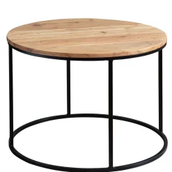 Runder Sofatisch aus Akazie & Metall - Pulvaria^Wohnen Online