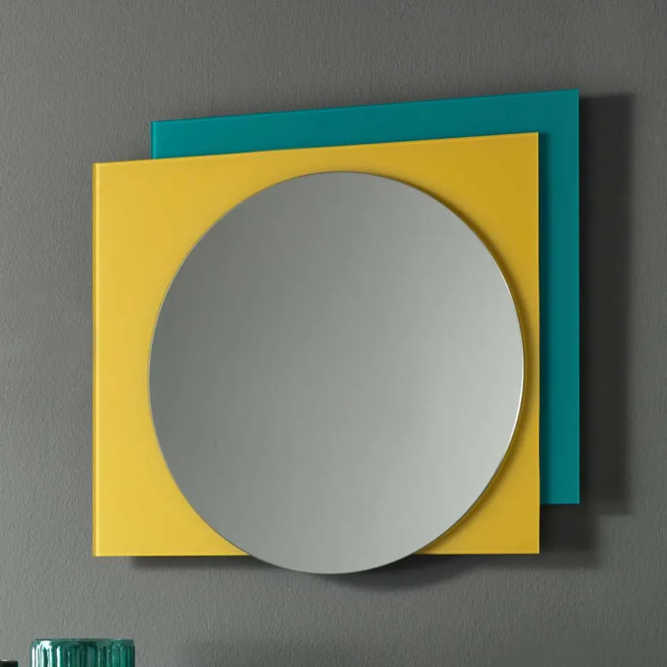 Runder Spiegel & rechteckiges Glas - Howland^Wohnen Clearance