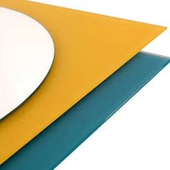 Runder Spiegel & rechteckiges Glas - Howland^Wohnen Clearance