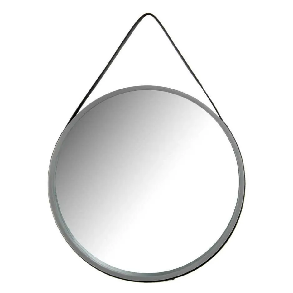 Runder Spiegel in Grau & Schwarz - Zutana^Wohnen Hot