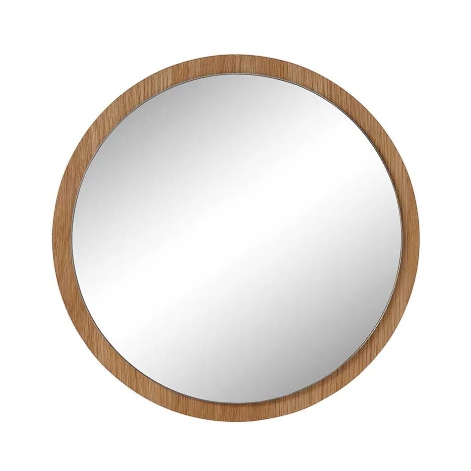 Runder Spiegel mit Eichenholzfurnier - Kopiana^Wohnen Sale