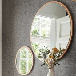 Runder Spiegel mit Eichenholzfurnier - Kopiana^Wohnen Sale