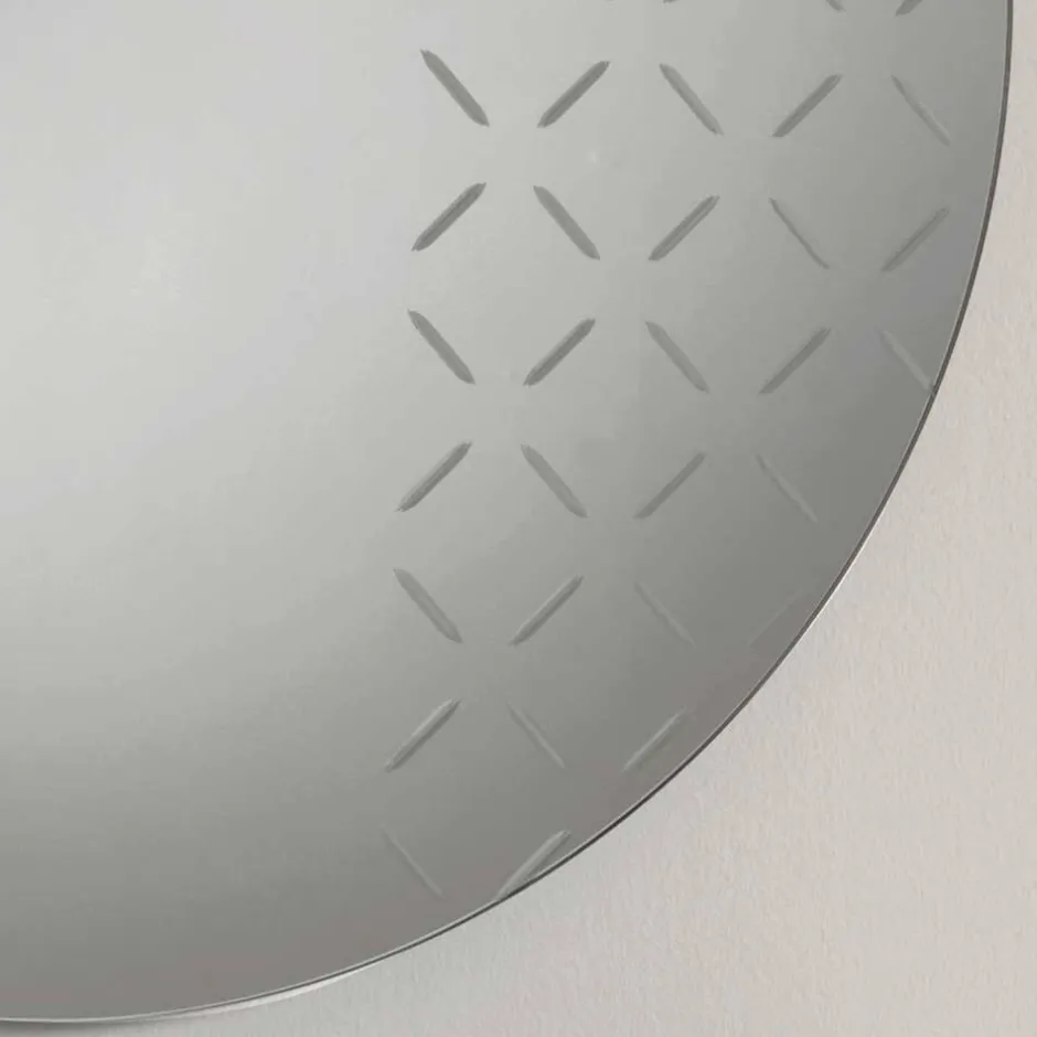 Runder Spiegel mit Muster - Crenba^Wohnen Outlet