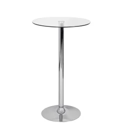Wohnen Runder Stehtisch mit Glasplatte - Actives