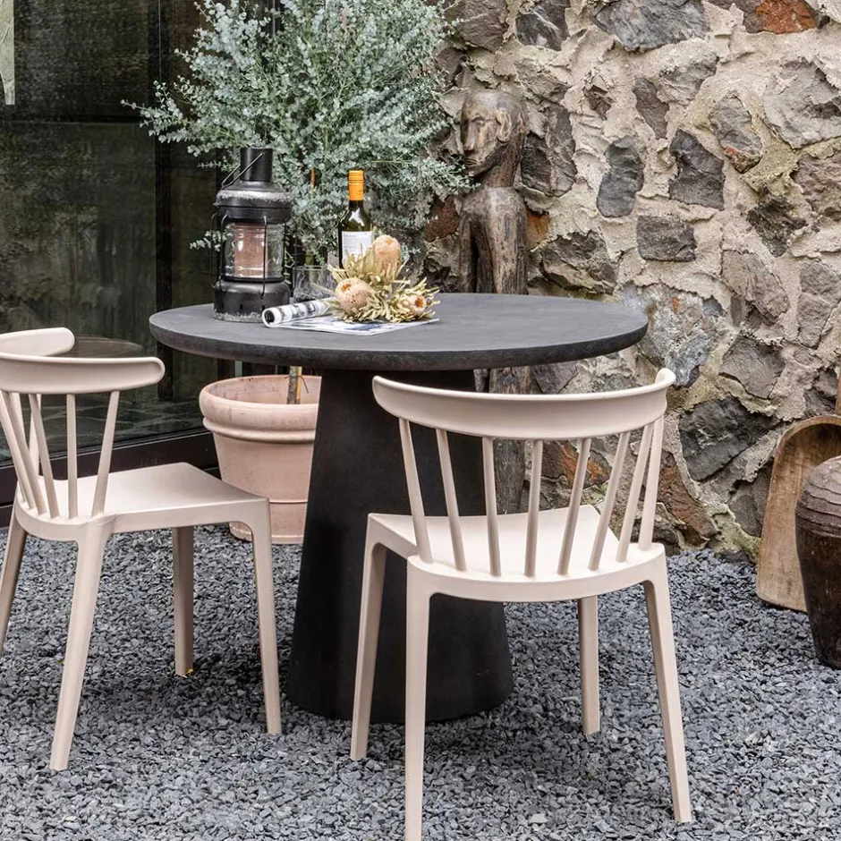 Runder Säulentisch aus Tonfaser - Selargius^Wohnen Discount