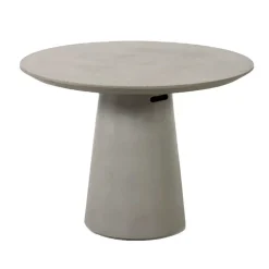 Runder Tisch aus Zement in Grau - Onan^Wohnen