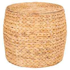 Runder Truhentisch aus Wasserhyazinthe - Nobileo^Wohnen Hot