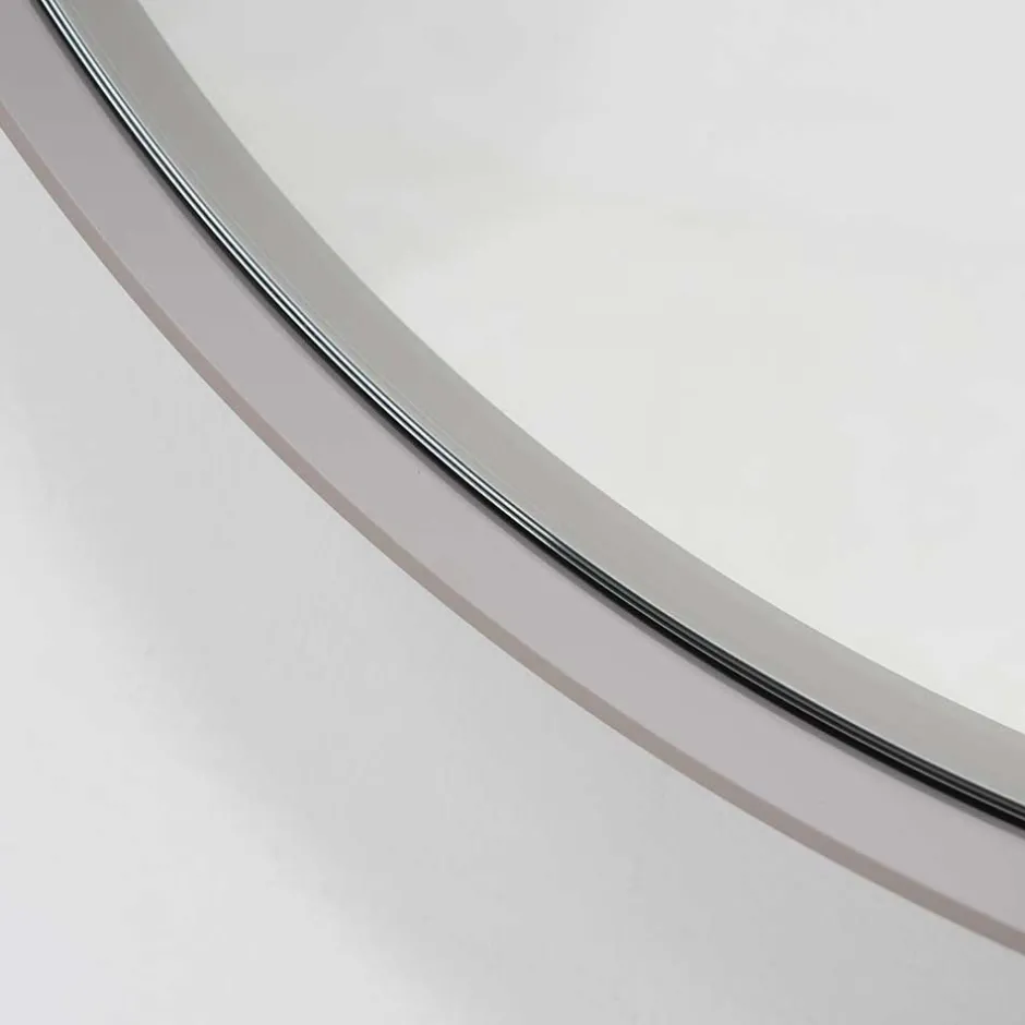 Runder Wandspiegel in Taupe - Andrac^Wohnen Online