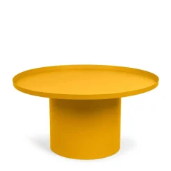 Wohnen Runder Wohnzimmertisch in Gelb - Tabaco