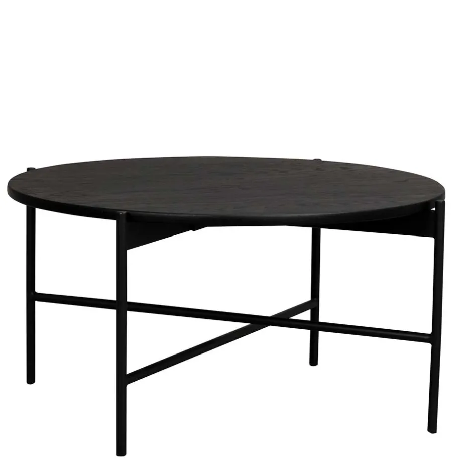 Wohnen Runder Wohnzimmertisch mit Metallgestell - Enetta