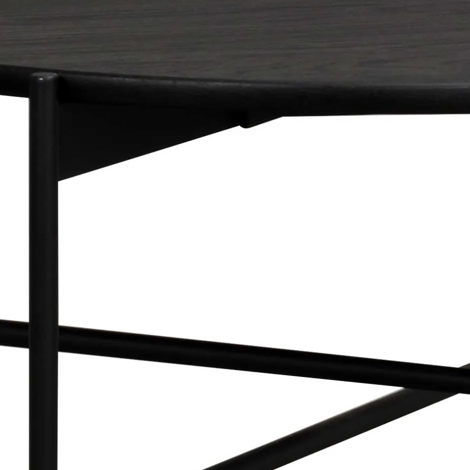 Wohnen Runder Wohnzimmertisch mit Metallgestell - Enetta