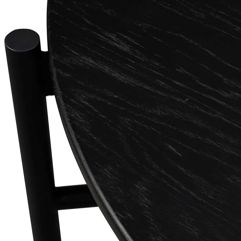 Wohnen Runder Wohnzimmertisch mit Metallgestell - Enetta