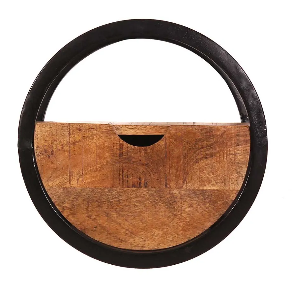 Rundes Wandregal mit einer Schublade - Evradon^Wohnen Hot