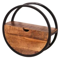 Rundes Wandregal mit einer Schublade - Evradon^Wohnen Hot