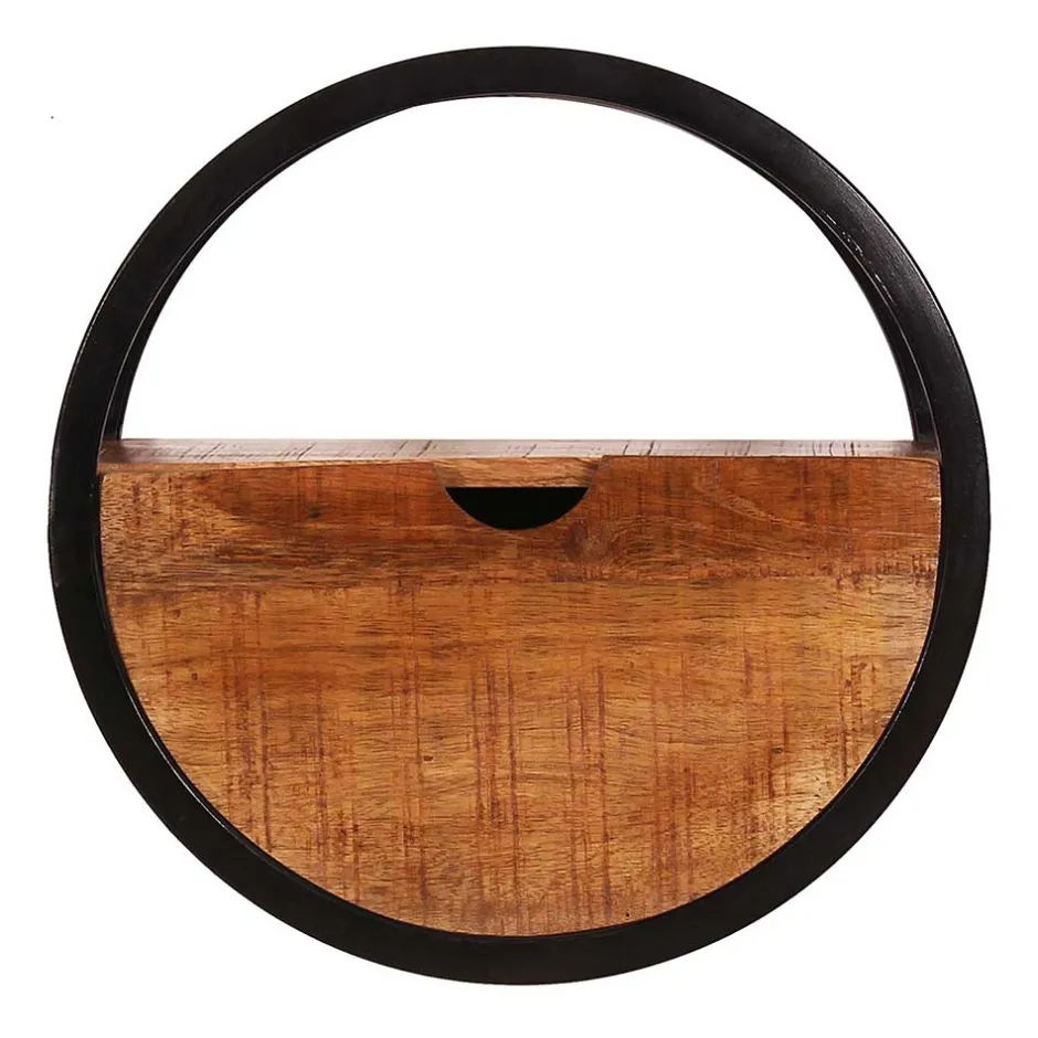 Rundes Wandregal mit einer Schublade - Evradon^Wohnen Hot