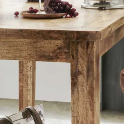 Wohnen Rustikaler Bartisch aus Mangobaum Massivholz - Facheto