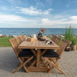 Rustikaler Gartentisch aus Teak Massivholz - Acess^Wohnen Clearance