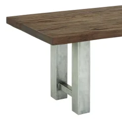 Wohnen Rustikaler Industry Tisch mit Holz Wildeiche - Piave