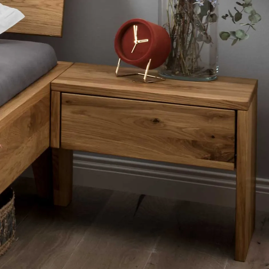 Rustikales Bett Set mit Nachttischen - Yunves (dreiteilig)^Wohnen Outlet