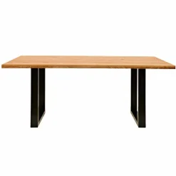 Rustikal-moderner Esstisch Grosma mit Holzplatte massiv rechteckig^Wohnen Outlet