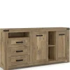 Rustikal-modernes Sideboard in Eiche Dunkel - Ginetta^Wohnen Best