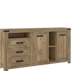 Rustikal-modernes Sideboard in Eiche Dunkel - Ginetta^Wohnen Best
