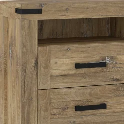 Rustikal-modernes Sideboard in Eiche Dunkel - Ginetta^Wohnen Best